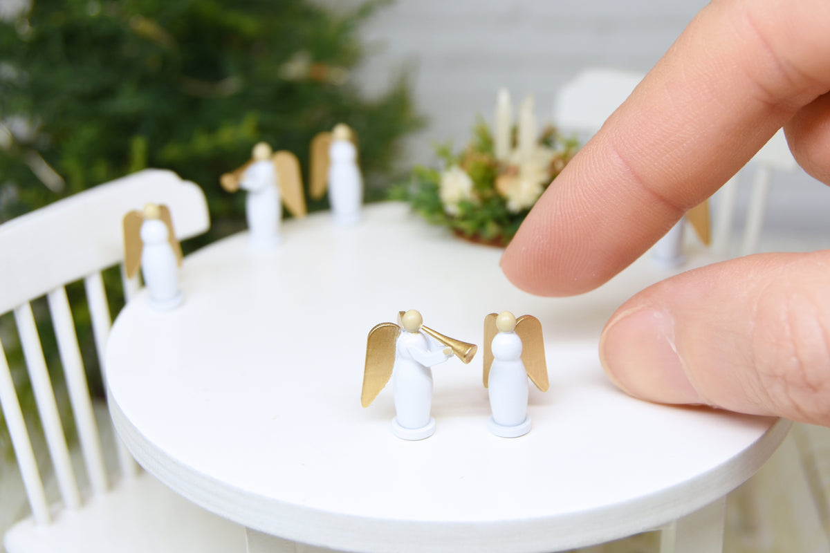 Christmas Angels SET - 2pcs (1:12 scale)