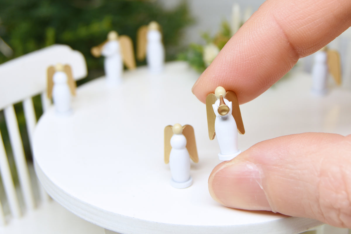 Christmas Angels SET - 2pcs (1:12 scale)