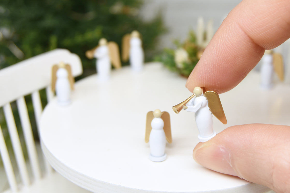 Christmas Angels SET - 2pcs (1:12 scale)