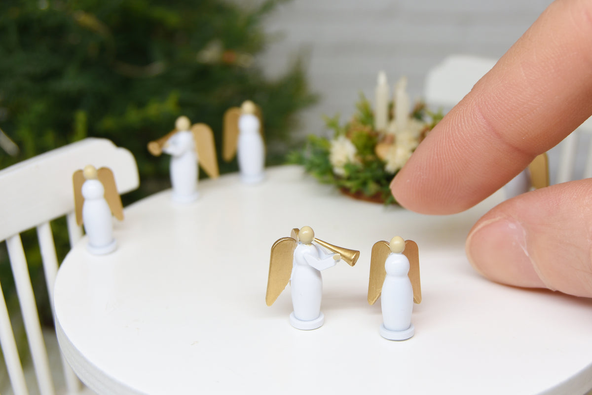 Christmas Angels SET - 2pcs (1:12 scale)