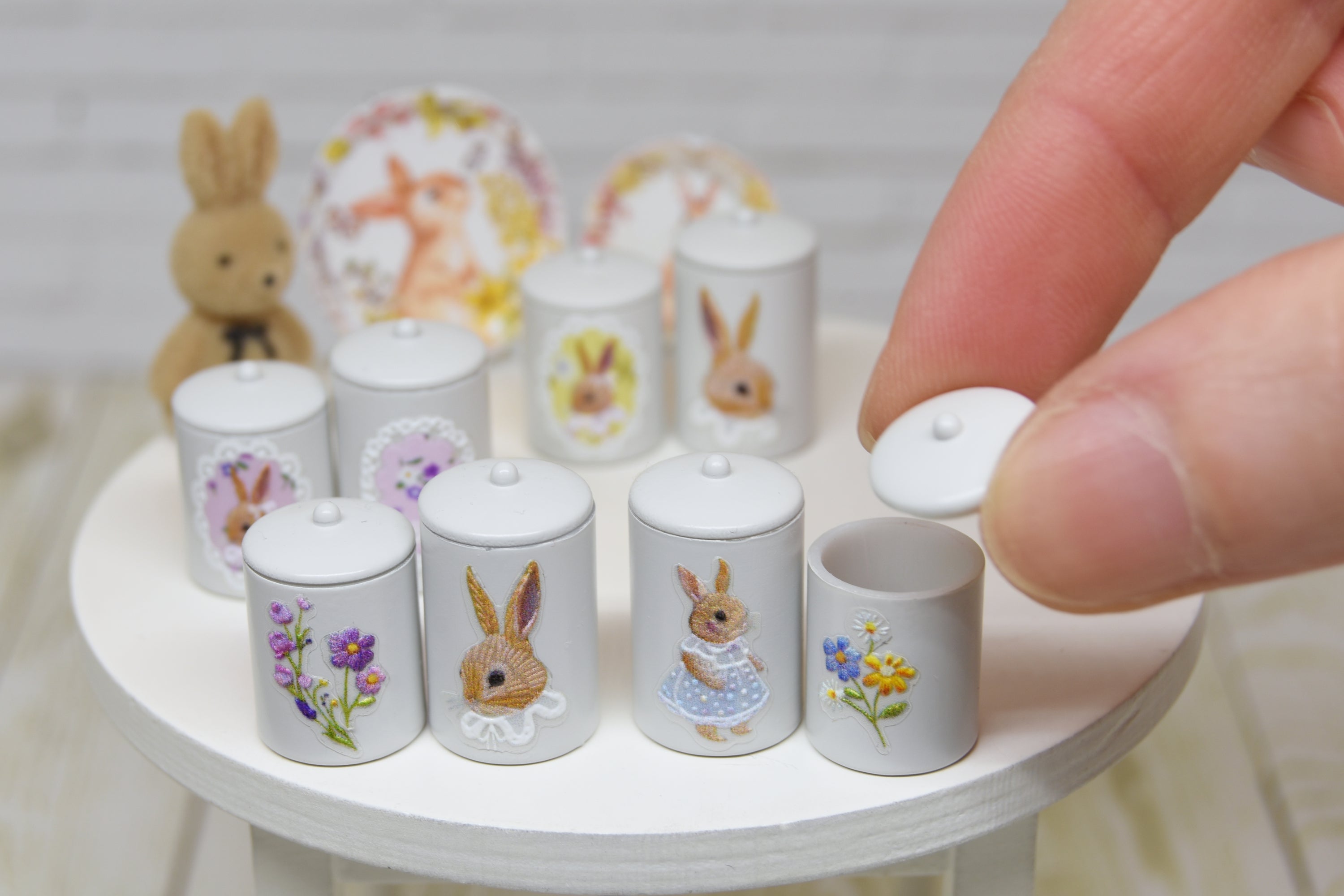 Storage Containers - 2pcs (1:12 scale)