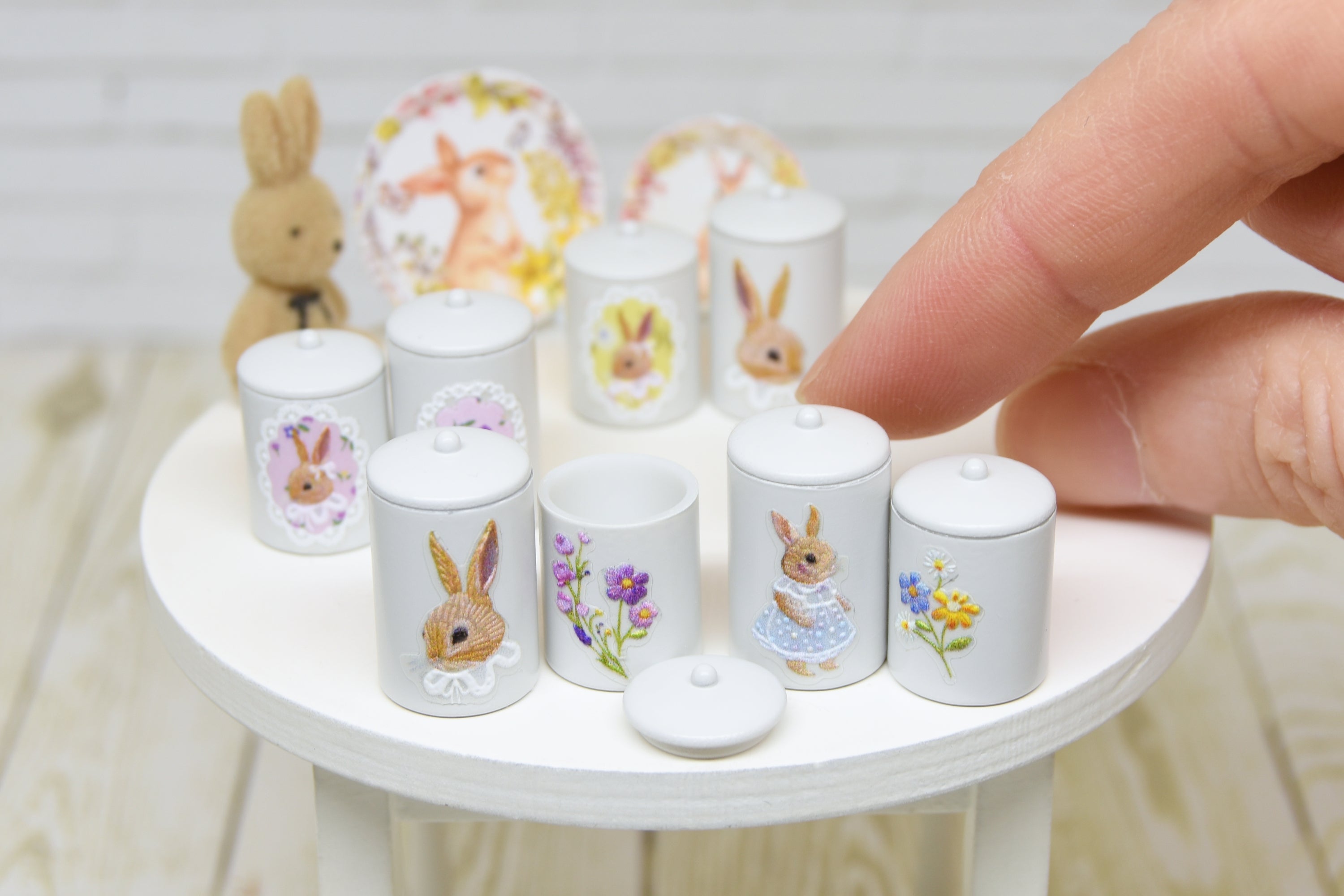 Storage Containers - 2pcs (1:12 scale)