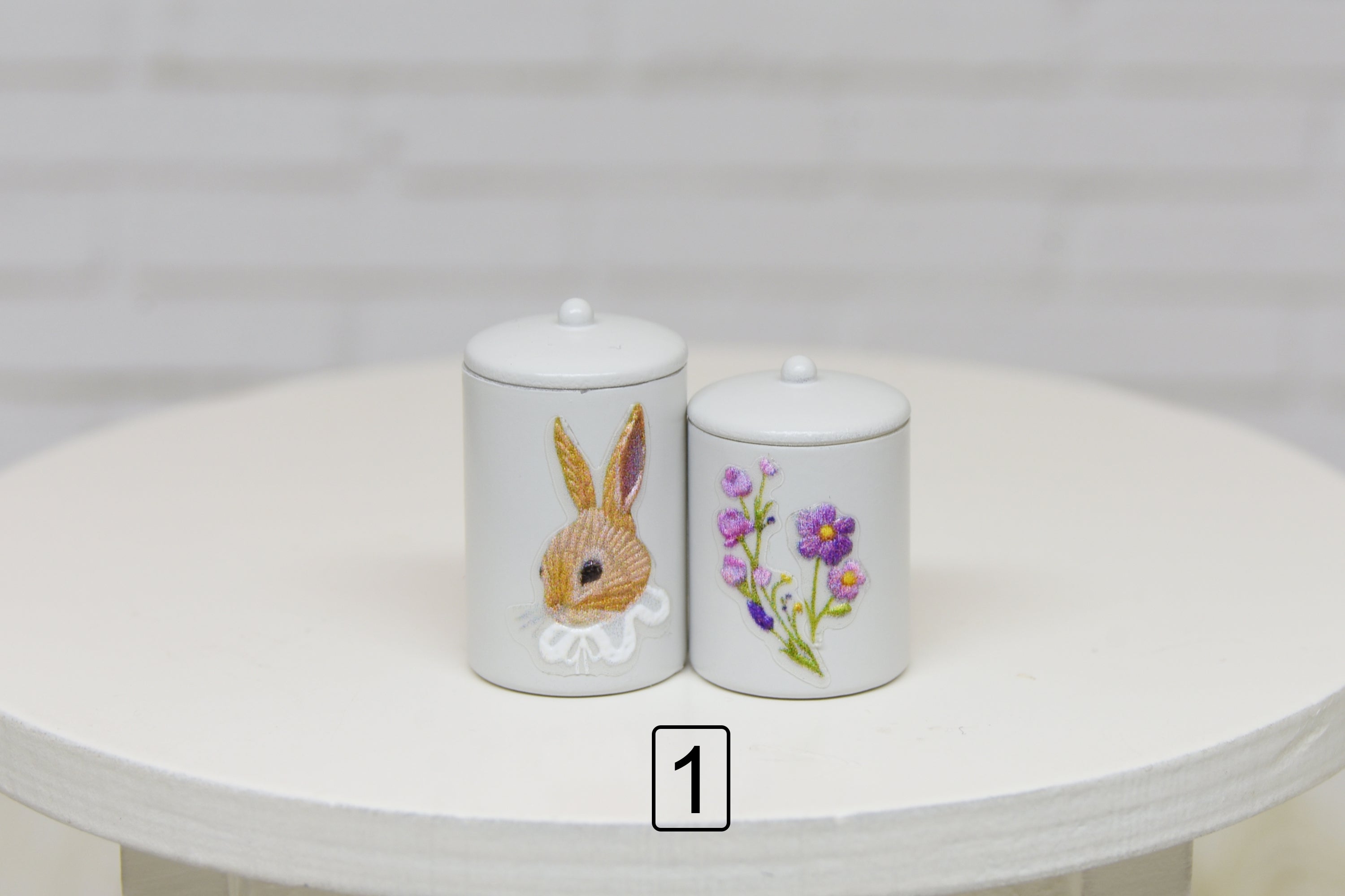 Storage Containers - 2pcs (1:12 scale)