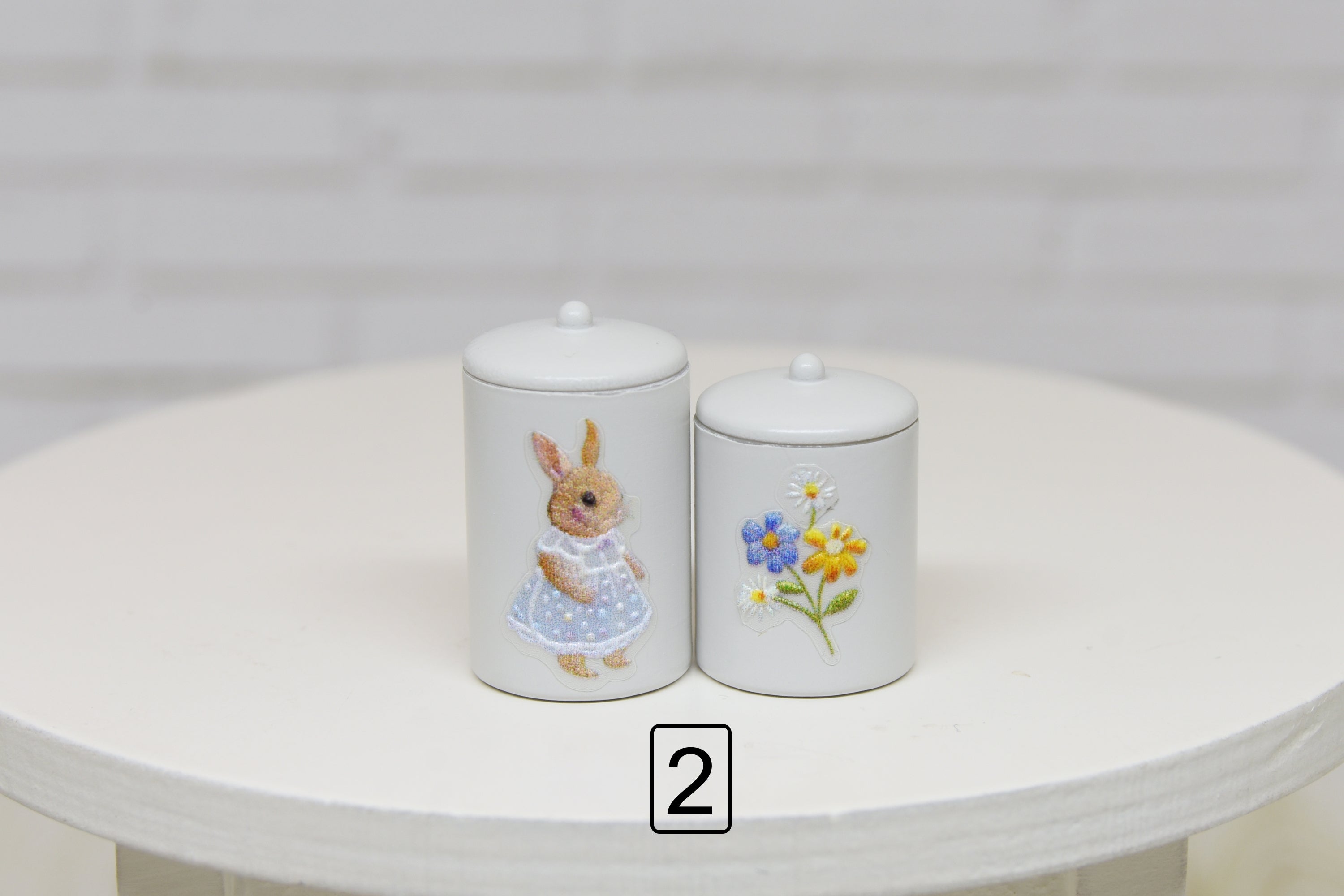 Storage Containers - 2pcs (1:12 scale)