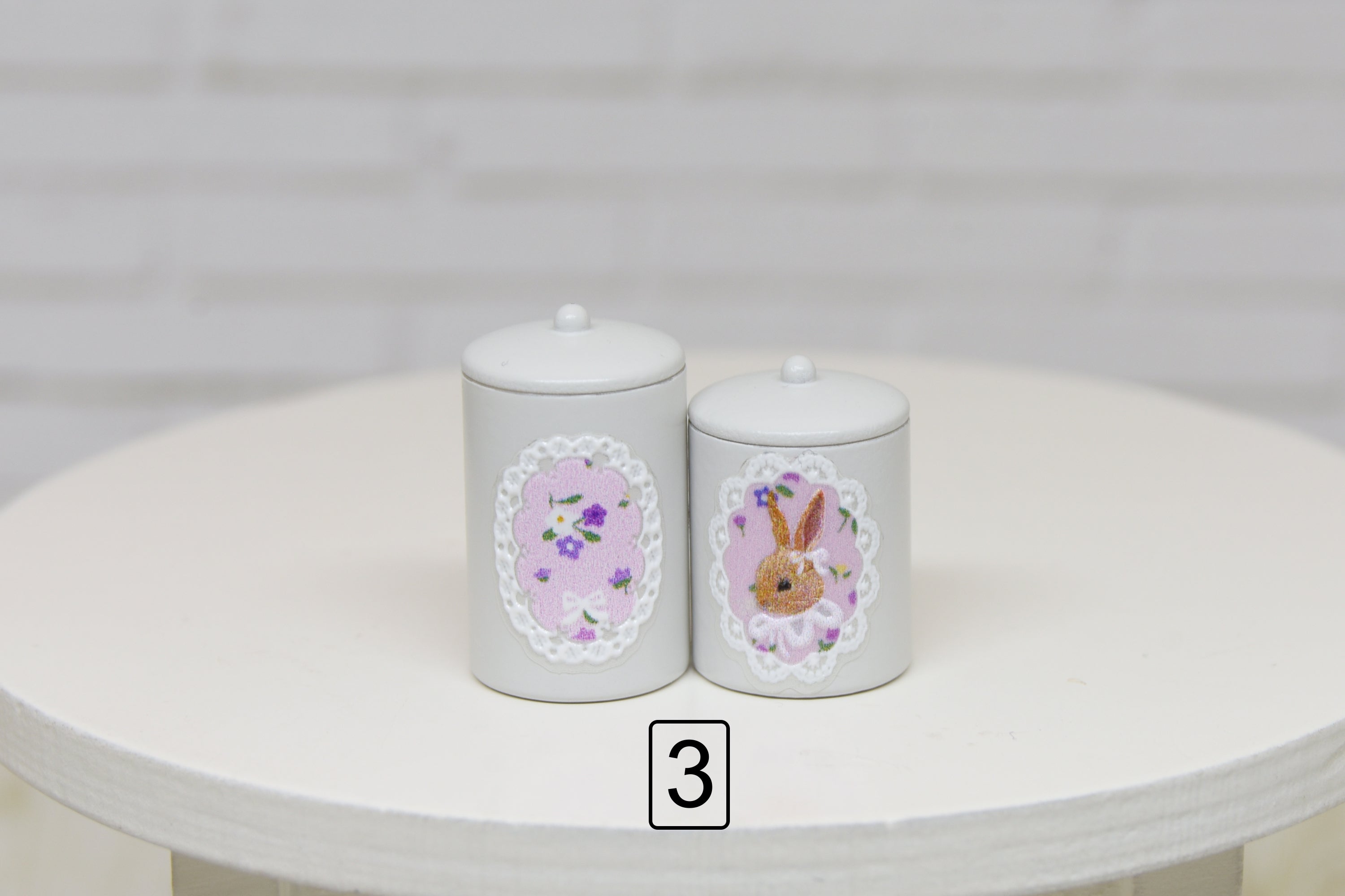 Storage Containers - 2pcs (1:12 scale)