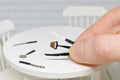 Metal Cheese knives Set (1:12 scale) stainless steel