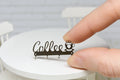 Metal "Coffee" Wall Rack (1:12 scale) stainless steel