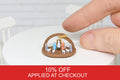 Christmas Native Scene with 10 hand painted figurines (1:12 scale)