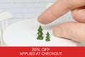 Mini Christmas Trees - set of 2pcs (1:12 scale)