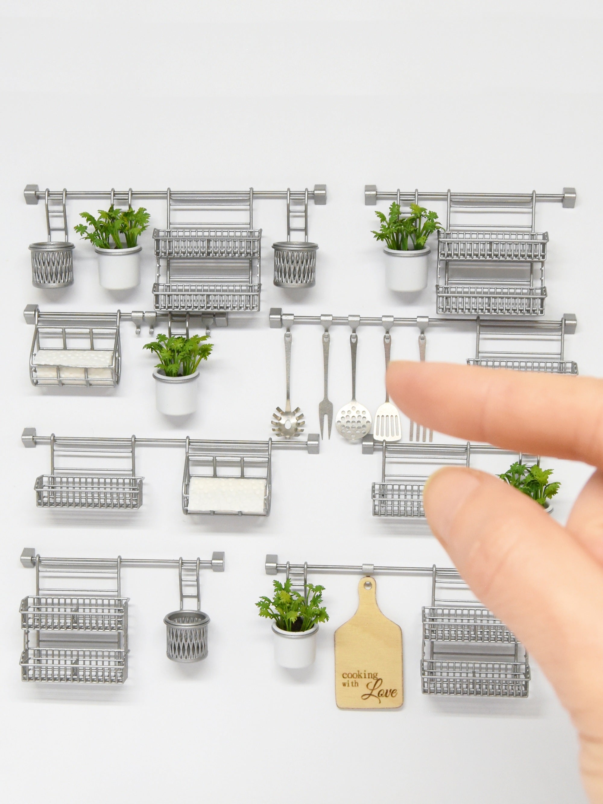 Hooks set - 5pcs (1:12 scale)