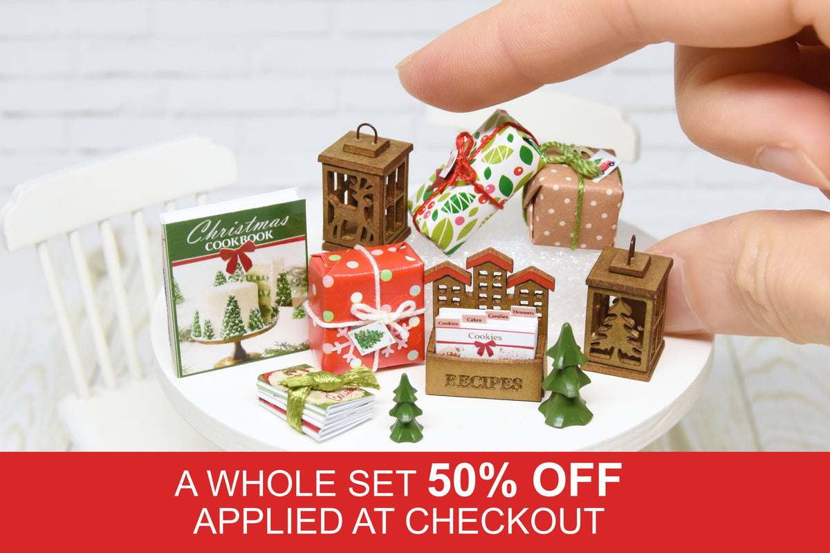 Christmas miniatures SET (1:12 scale)