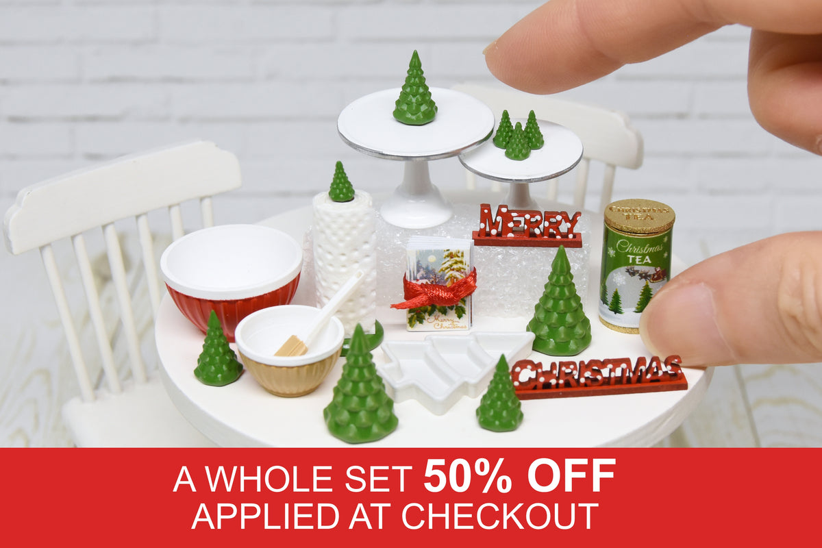 Christmas miniatures SET (1:12 scale)