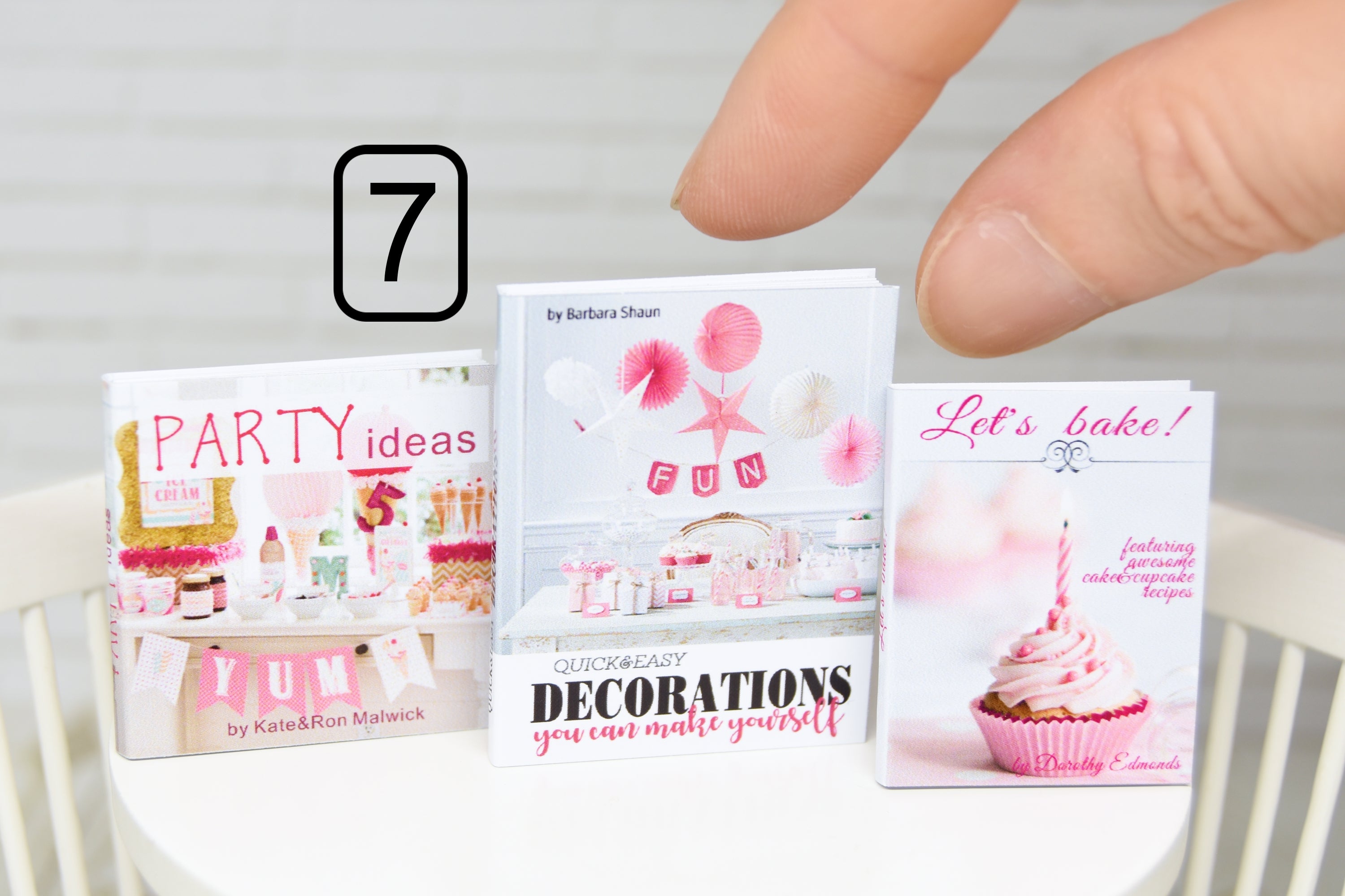 Books Set - 3pcs (1:6 scale) various types