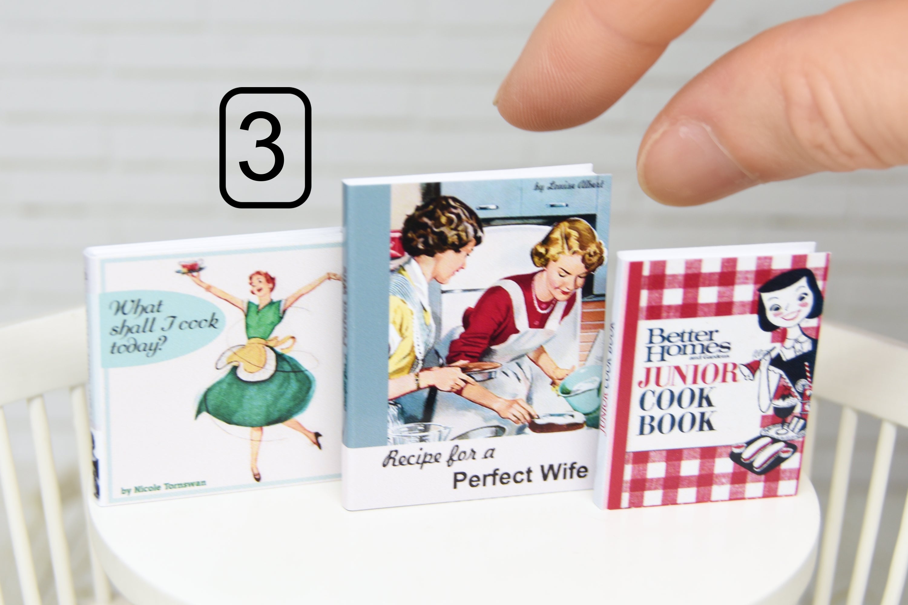 Books Set - 3pcs (1:6 scale) various types