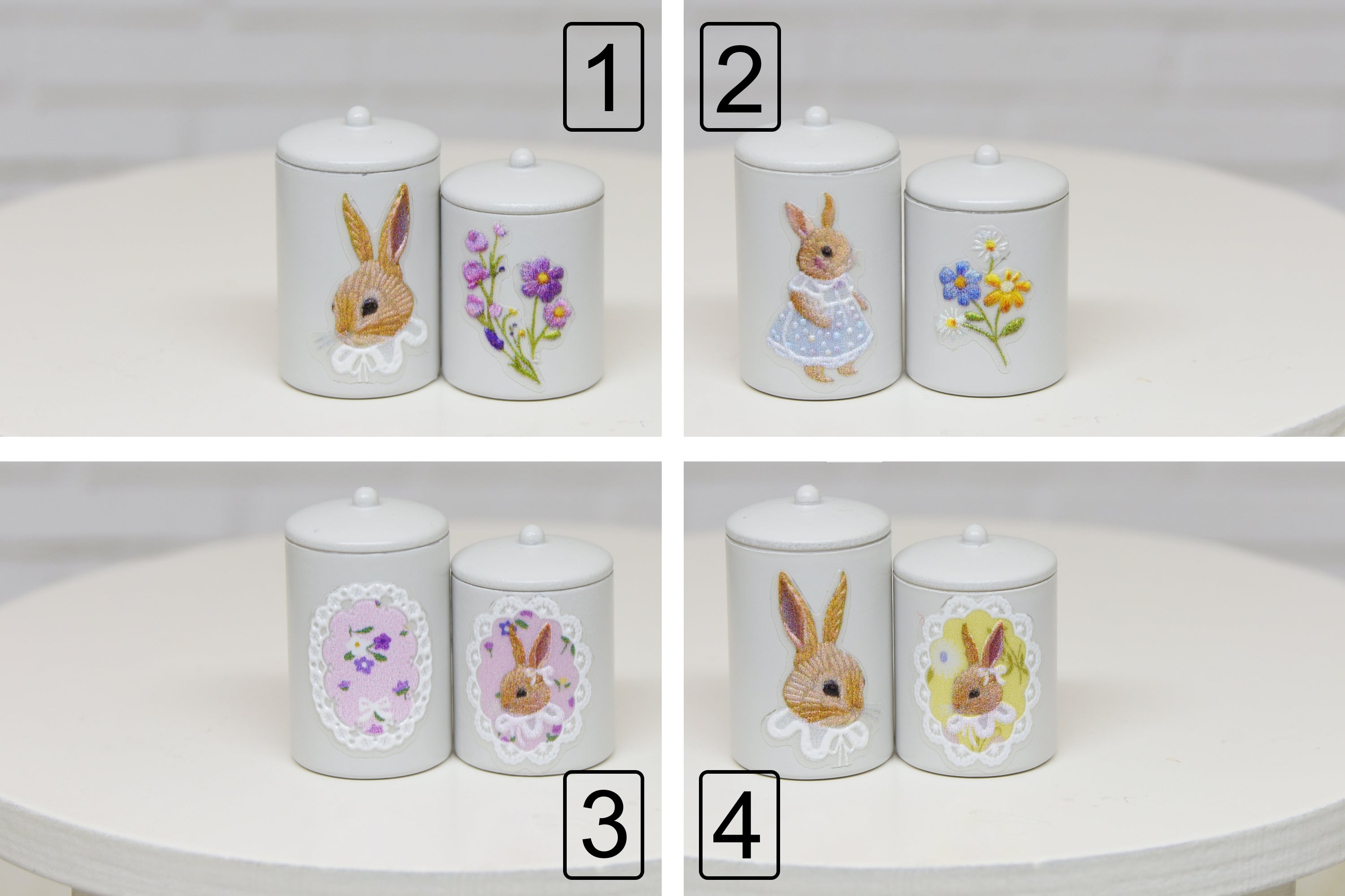 Storage Containers - 2pcs (1:12 scale)